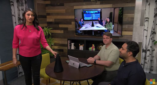 Live demo of Microsoft Azure's speech-to-text and speaker identification at MS Build 2019
